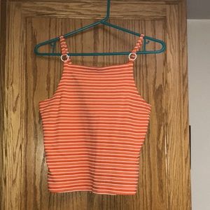 Route 66 orange crop top
